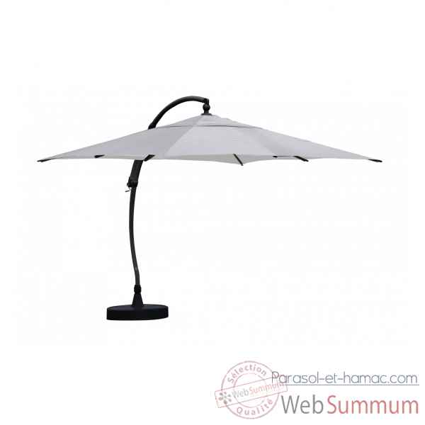 Kit parasol déporté carré titanium 320 olefin Easy Sun -10218391