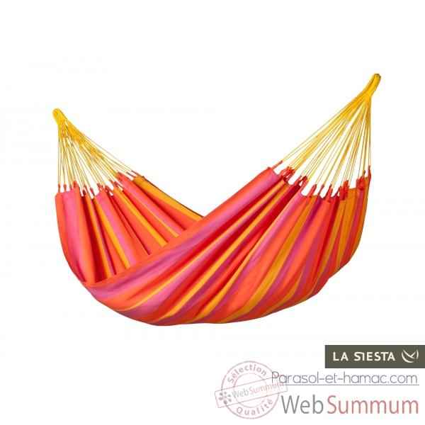 Hamac simple colombien sonrisa mandarine (résistant aux intempéries) La Siesta -SNH14-5