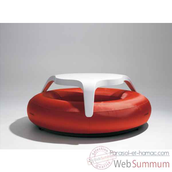 Table DoNuts Extremis avec assise rouge -DTWBR